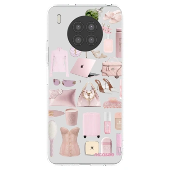 Picasee átlátszó szilikon tok az alábbi mobiltelefonokra Huawei Nova 8i - Glam Babe
