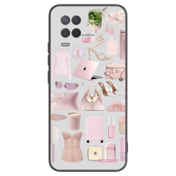Picasee fekete szilikon tok az alábbi mobiltelefonokra Realme 8 5G - Glam Babe