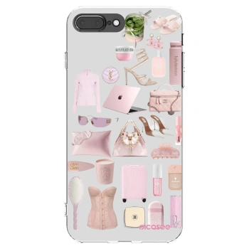 Picasee átlátszó szilikon tok az alábbi mobiltelefonokra Apple iPhone 7 Plus - Glam Babe