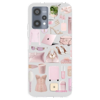 Picasee átlátszó szilikon tok az alábbi mobiltelefonokra Realme 9 Pro 5G - Glam Babe