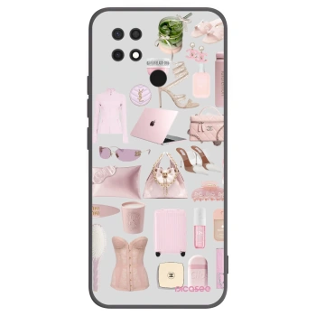 Picasee fekete szilikon tok az alábbi mobiltelefonokra Xiaomi Redmi 10C - Glam Babe