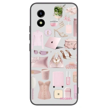 Picasee fekete szilikon tok az alábbi mobiltelefonokra Vivo Y01 - Glam Babe