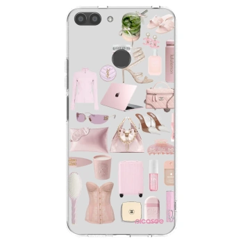 Picasee átlátszó szilikon tok az alábbi mobiltelefonokra Huawei P Smart - Glam Babe