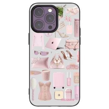 Picasee fekete szilikon tok az alábbi mobiltelefonokra Apple iPhone 14 Pro Max - Glam Babe