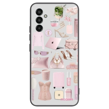 Picasee fekete szilikon tok az alábbi mobiltelefonokra Samsung Galaxy M13 M135F - Glam Babe