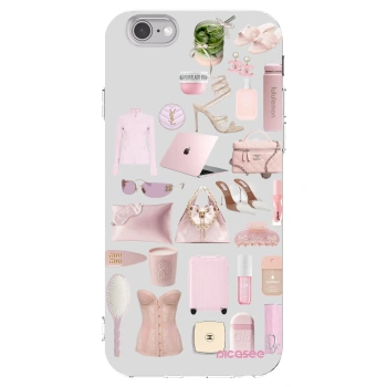 Picasee átlátszó szilikon tok az alábbi mobiltelefonokra Apple iPhone 6/6S - Glam Babe