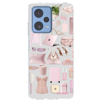 Picasee átlátszó szilikon tok az alábbi mobiltelefonokra Xiaomi Redmi Note 12 Pro 5G - Glam Babe
