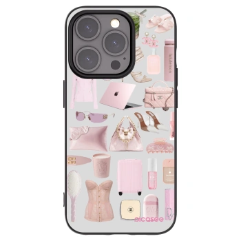 Picasee fekete szilikon tok az alábbi mobiltelefonokra Apple iPhone 15 Pro - Glam Babe