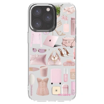 Picasee átlátszó szilikon tok az alábbi mobiltelefonokra Apple iPhone 15 Pro Max - Glam Babe