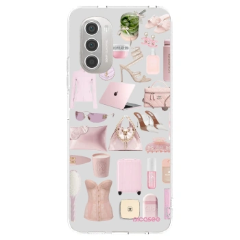 Picasee átlátszó szilikon tok az alábbi mobiltelefonokra Motorola Moto G51 - Glam Babe