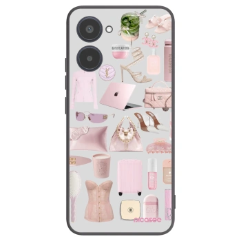 Picasee fekete szilikon tok az alábbi mobiltelefonokra Realme 10 4G - Glam Babe