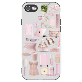 Picasee fekete szilikon tok az alábbi mobiltelefonokra Apple iPhone 7 - Glam Babe