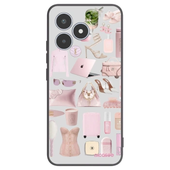 Picasee fekete szilikon tok az alábbi mobiltelefonokra Realme C53 - Glam Babe