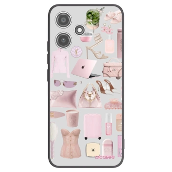 Picasee fekete szilikon tok az alábbi mobiltelefonokra Xiaomi Redmi 12 5G - Glam Babe