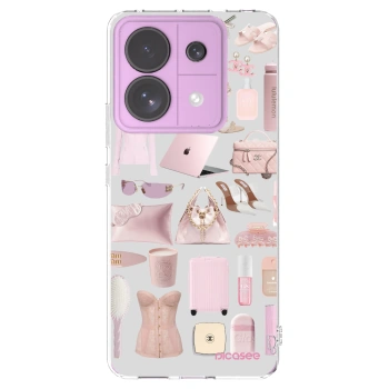 Picasee átlátszó szilikon tok az alábbi mobiltelefonokra Xiaomi Redmi Note 13 Pro 5G - Glam Babe