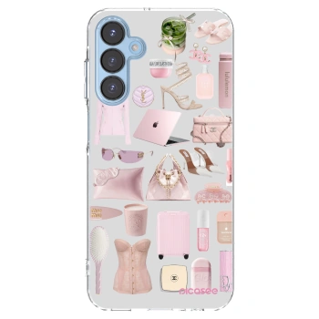 Picasee átlátszó szilikon tok az alábbi mobiltelefonokra Samsung Galaxy A15 A156B 5G - Glam Babe