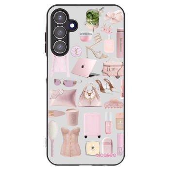 Picasee fekete szilikon tok az alábbi mobiltelefonokra Samsung Galaxy A15 A155F 4G - Glam Babe