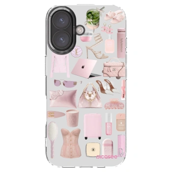 Picasee átlátszó szilikon tok az alábbi mobiltelefonokra Apple iPhone 16 - Glam Babe