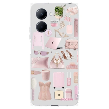 Picasee átlátszó szilikon tok az alábbi mobiltelefonokra Realme C33 (2023) - Glam Babe