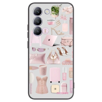 Picasee fekete szilikon tok az alábbi mobiltelefonokra Vivo V40 SE 5G - Glam Babe