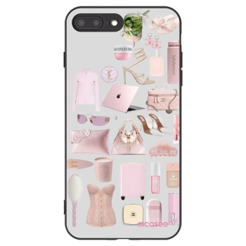 Picasee fekete szilikon tok az alábbi mobiltelefonokra Apple iPhone 7 Plus - Glam Babe