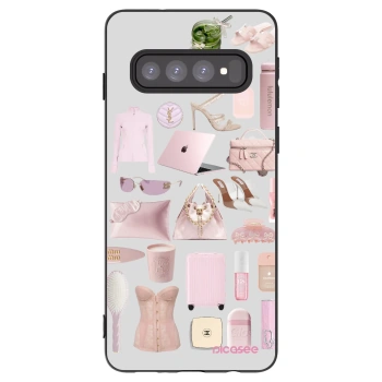 Picasee fekete szilikon tok az alábbi mobiltelefonokra Samsung Galaxy S10 G973 - Glam Babe