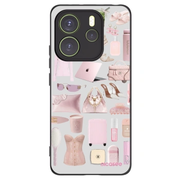 Picasee fekete szilikon tok az alábbi mobiltelefonokra Xiaomi Redmi Note 14 4G - Glam Babe