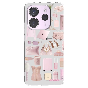 Picasee átlátszó szilikon tok az alábbi mobiltelefonokra Xiaomi Redmi Note 14 4G - Glam Babe