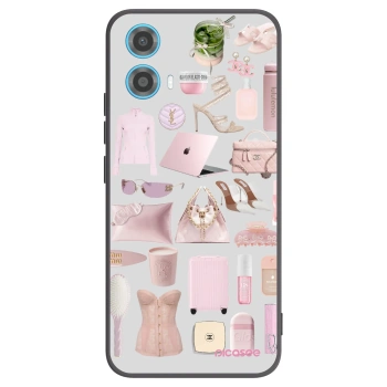 Picasee fekete szilikon tok az alábbi mobiltelefonokra Motorola Moto G34 5G - Glam Babe
