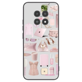 Picasee fekete szilikon tok az alábbi mobiltelefonokra Realme 12X - Glam Babe