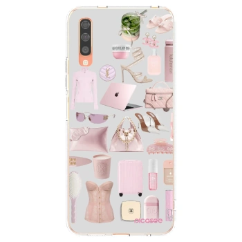 Picasee átlátszó szilikon tok az alábbi mobiltelefonokra Samsung Galaxy A70 A705F - Glam Babe