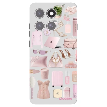 Picasee fekete szilikon tok az alábbi mobiltelefonokra Motorola Edge 60 Pro - Glam Babe