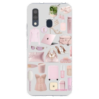 Picasee átlátszó szilikon tok az alábbi mobiltelefonokra Samsung Galaxy A40 A405F - Glam Babe