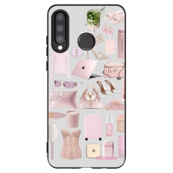 Picasee fekete szilikon tok az alábbi mobiltelefonokra Huawei P30 Lite - Glam Babe