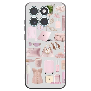 Picasee fekete szilikon tok az alábbi mobiltelefonokra Motorola Edge 70 Fusion - Glam Babe
