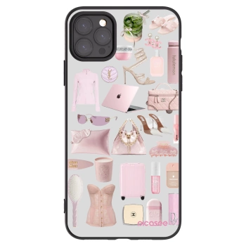Picasee fekete szilikon tok az alábbi mobiltelefonokra Apple iPhone 11 Pro Max - Glam Babe