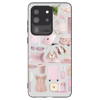Picasee fekete szilikon tok az alábbi mobiltelefonokra Samsung Galaxy S20 Ultra 5G G988F - Glam Babe