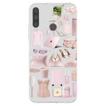 Picasee átlátszó szilikon tok az alábbi mobiltelefonokra Huawei P40 Lite E - Glam Babe