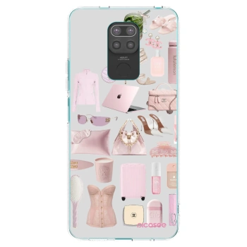 Picasee fekete szilikon tok az alábbi mobiltelefonokra Xiaomi Redmi Note 9 - Glam Babe