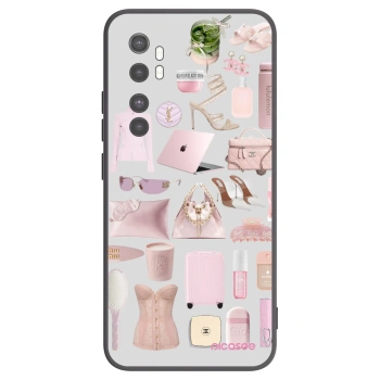 Picasee fekete szilikon tok az alábbi mobiltelefonokra Xiaomi Mi Note 10 Lite - Glam Babe