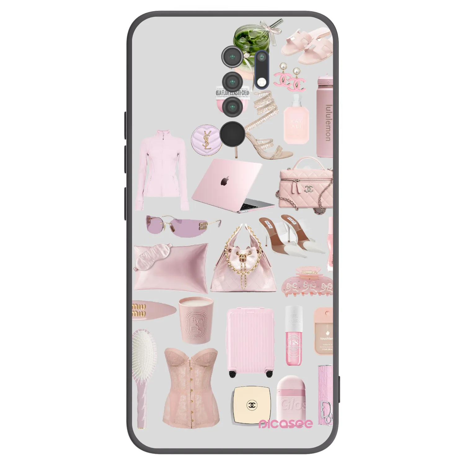 Picasee fekete szilikon tok az alábbi mobiltelefonokra Xiaomi Redmi 9 - Glam Babe