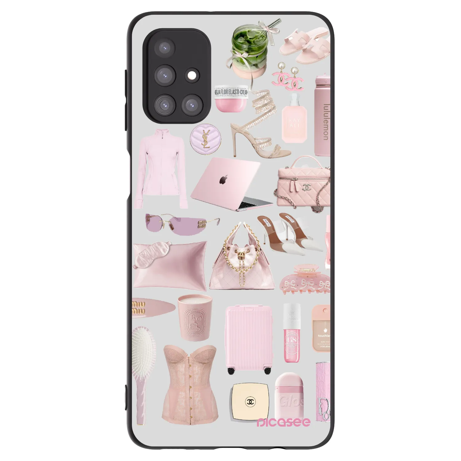 Picasee fekete szilikon tok az alábbi mobiltelefonokra Samsung Galaxy M31s - Glam Babe