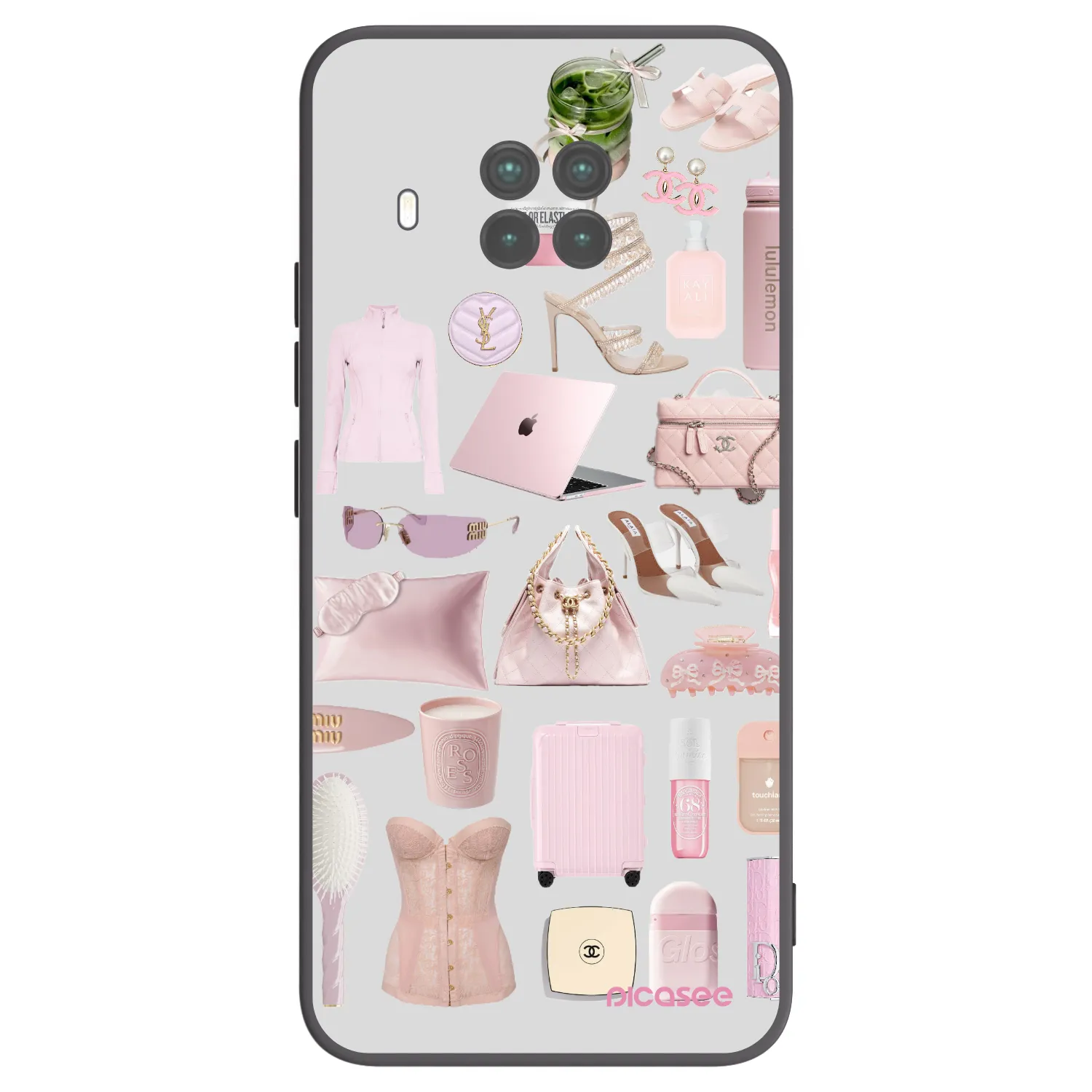 Picasee fekete szilikon tok az alábbi mobiltelefonokra Xiaomi Mi 10T Lite - Glam Babe