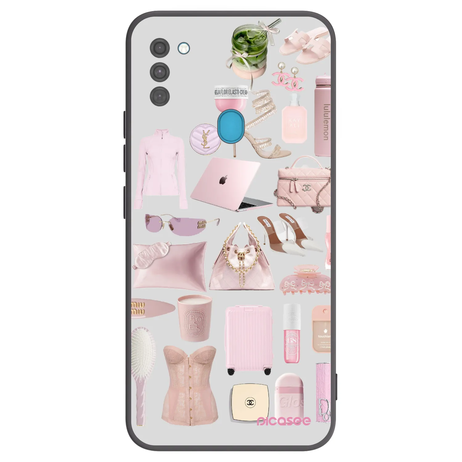 Picasee fekete szilikon tok az alábbi mobiltelefonokra Samsung Galaxy M11 - Glam Babe