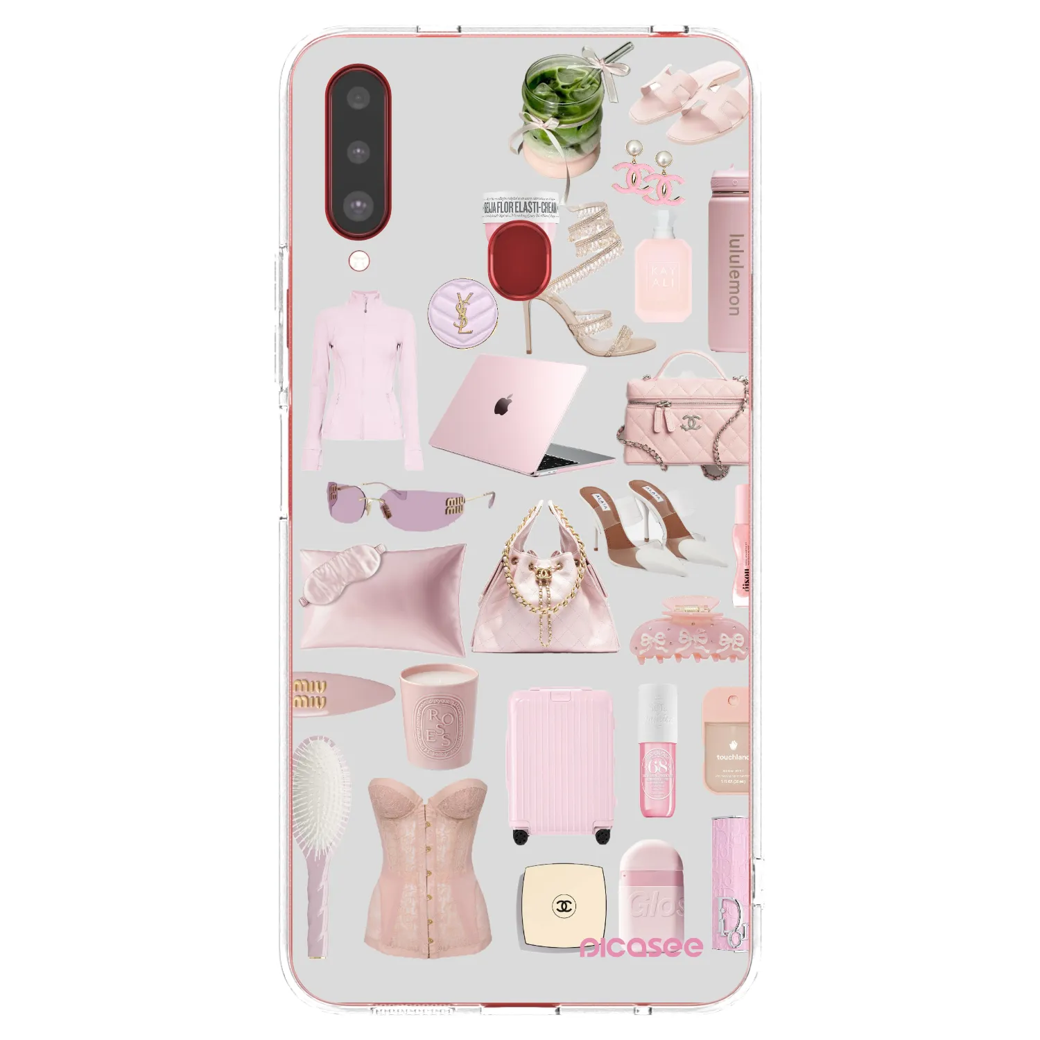 Picasee átlátszó szilikon tok az alábbi mobiltelefonokra Samsung Galaxy A20s - Glam Babe