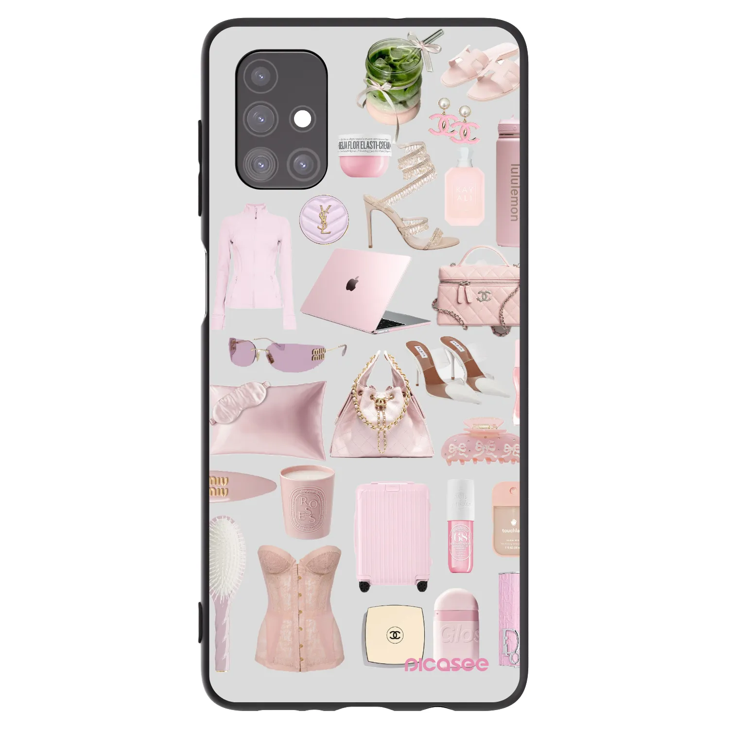 Picasee fekete szilikon tok az alábbi mobiltelefonokra Samsung Galaxy M51 M515F - Glam Babe