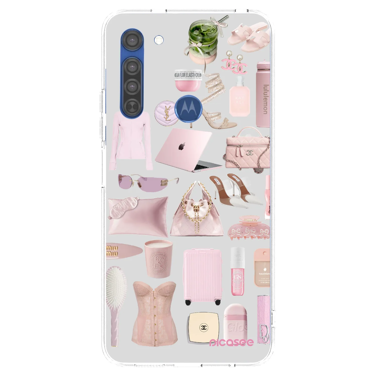 Picasee átlátszó szilikon tok az alábbi mobiltelefonokra Motorola Moto G8 - Glam Babe