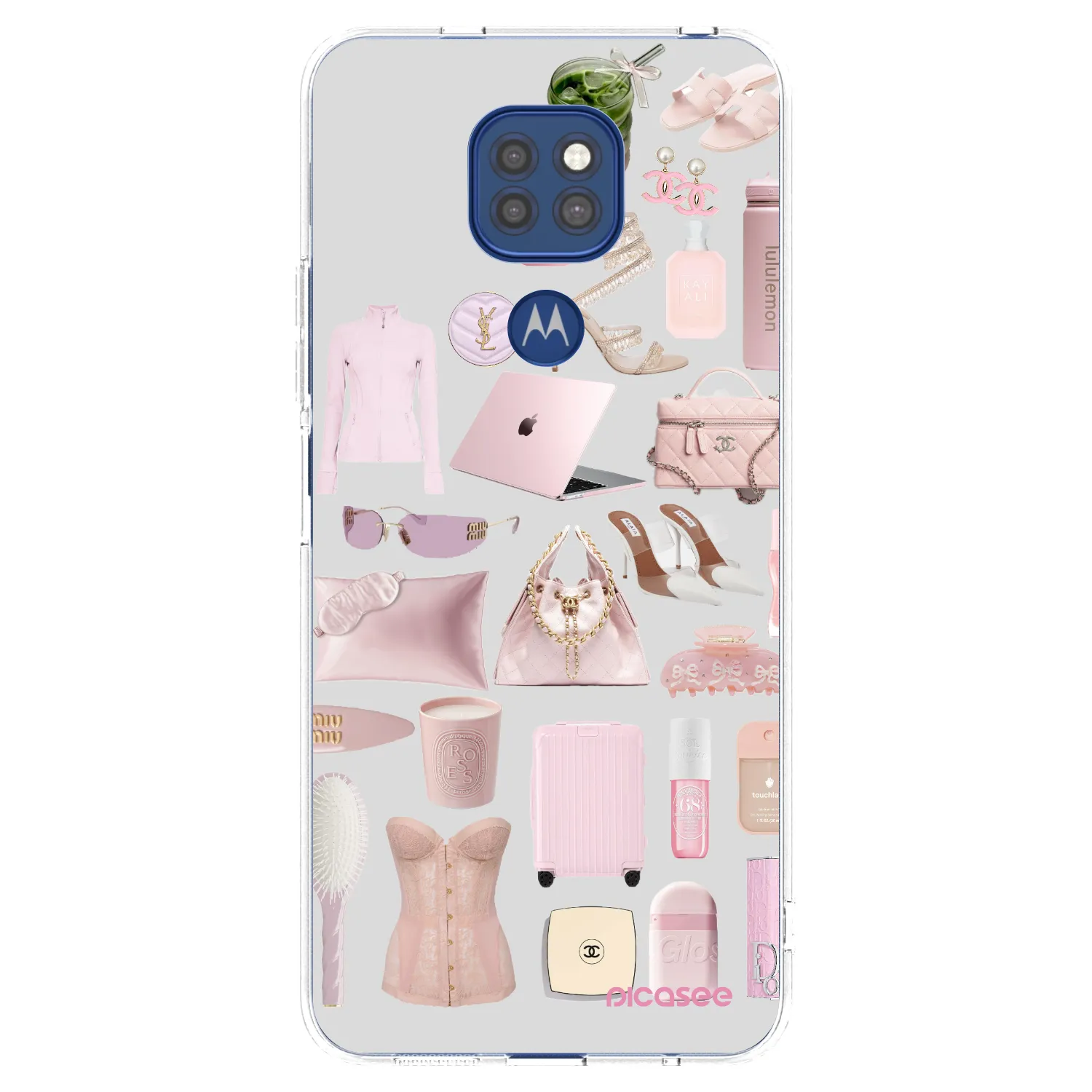 Picasee átlátszó szilikon tok az alábbi mobiltelefonokra Motorola Moto G9 Play - Glam Babe