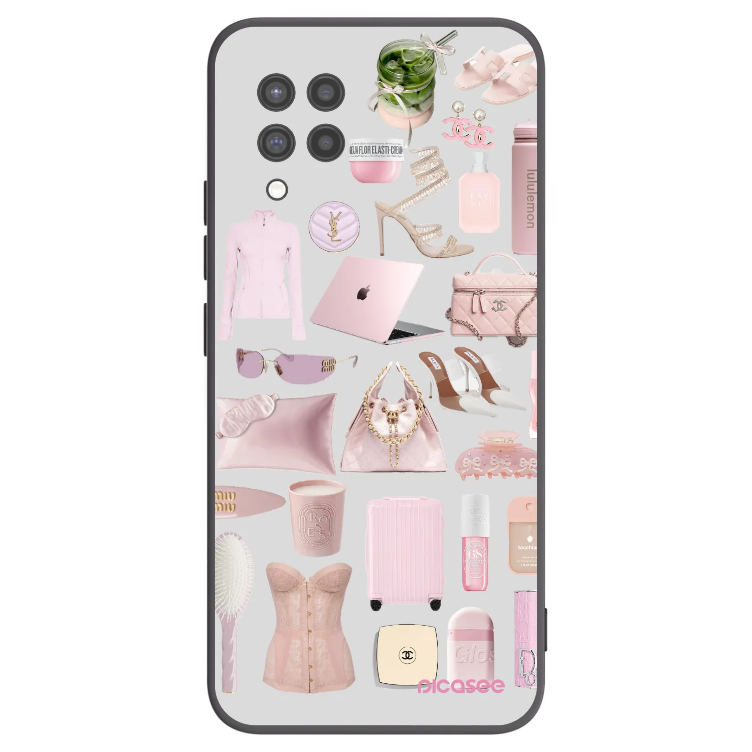 Picasee fekete szilikon tok az alábbi mobiltelefonokra Samsung Galaxy A42 A426B - Glam Babe