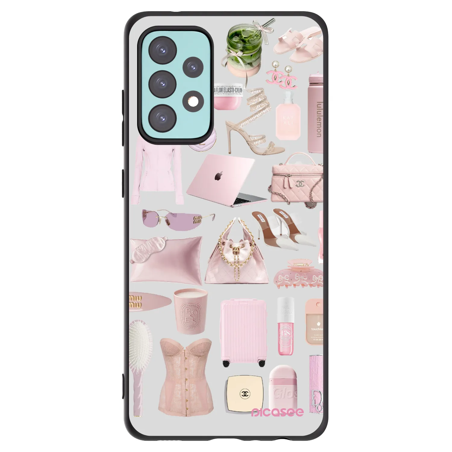 Picasee fekete szilikon tok az alábbi mobiltelefonokra Samsung Galaxy A72 A725F - Glam Babe